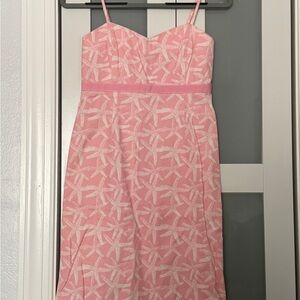 Vineyard Vines Pink Dress with White starfish Accents